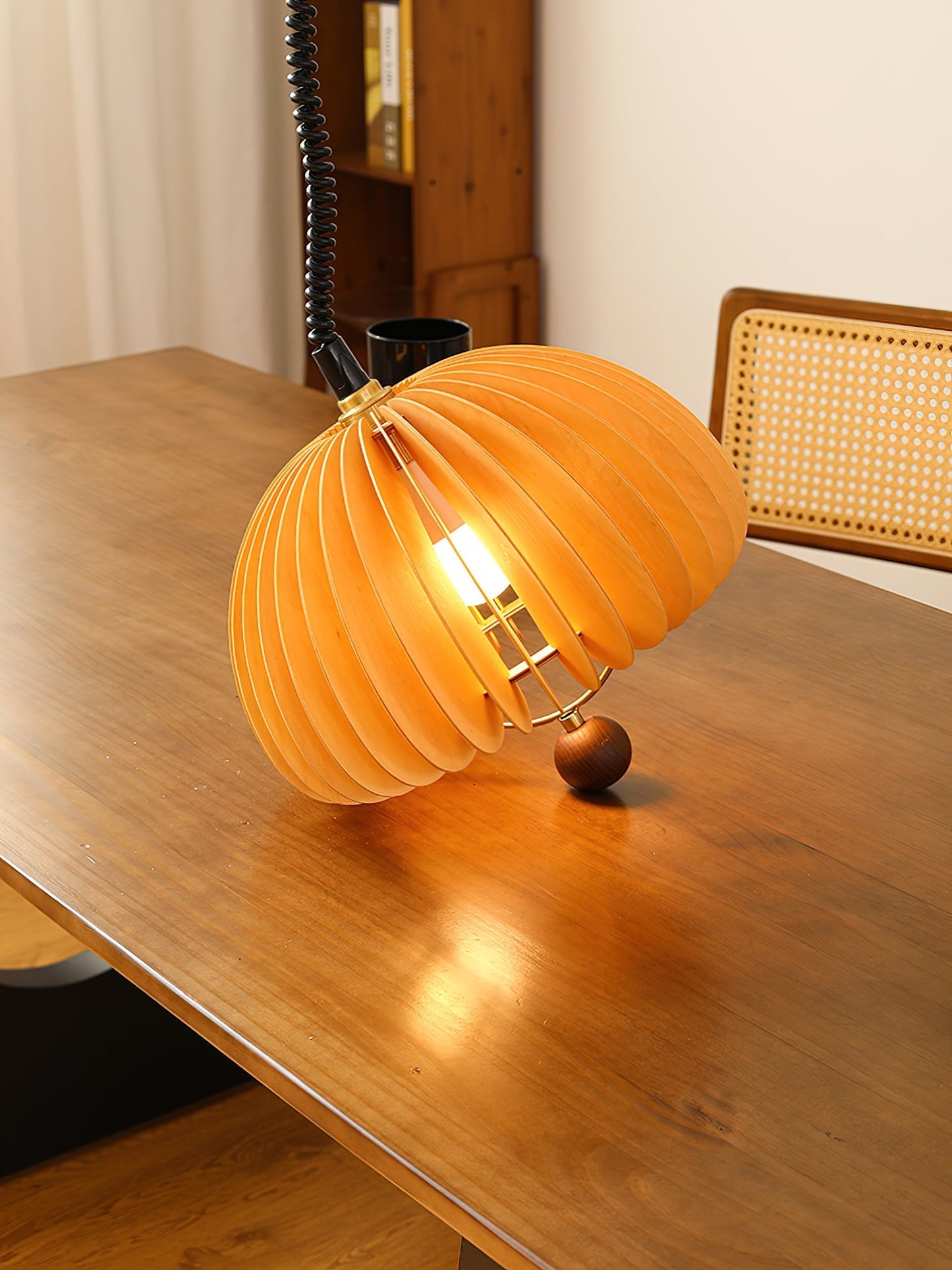 Pumpkin Adjustable Pendant Light Dia 17.7″ x H 17.7″ / Orange Pendant light