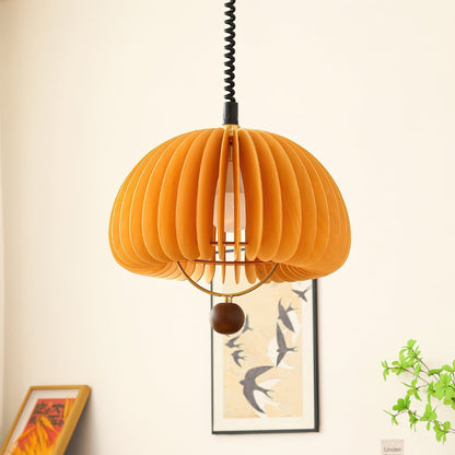 Pumpkin Adjustable Pendant Light Dia 17.7″ x H 17.7″ / Orange Pendant light