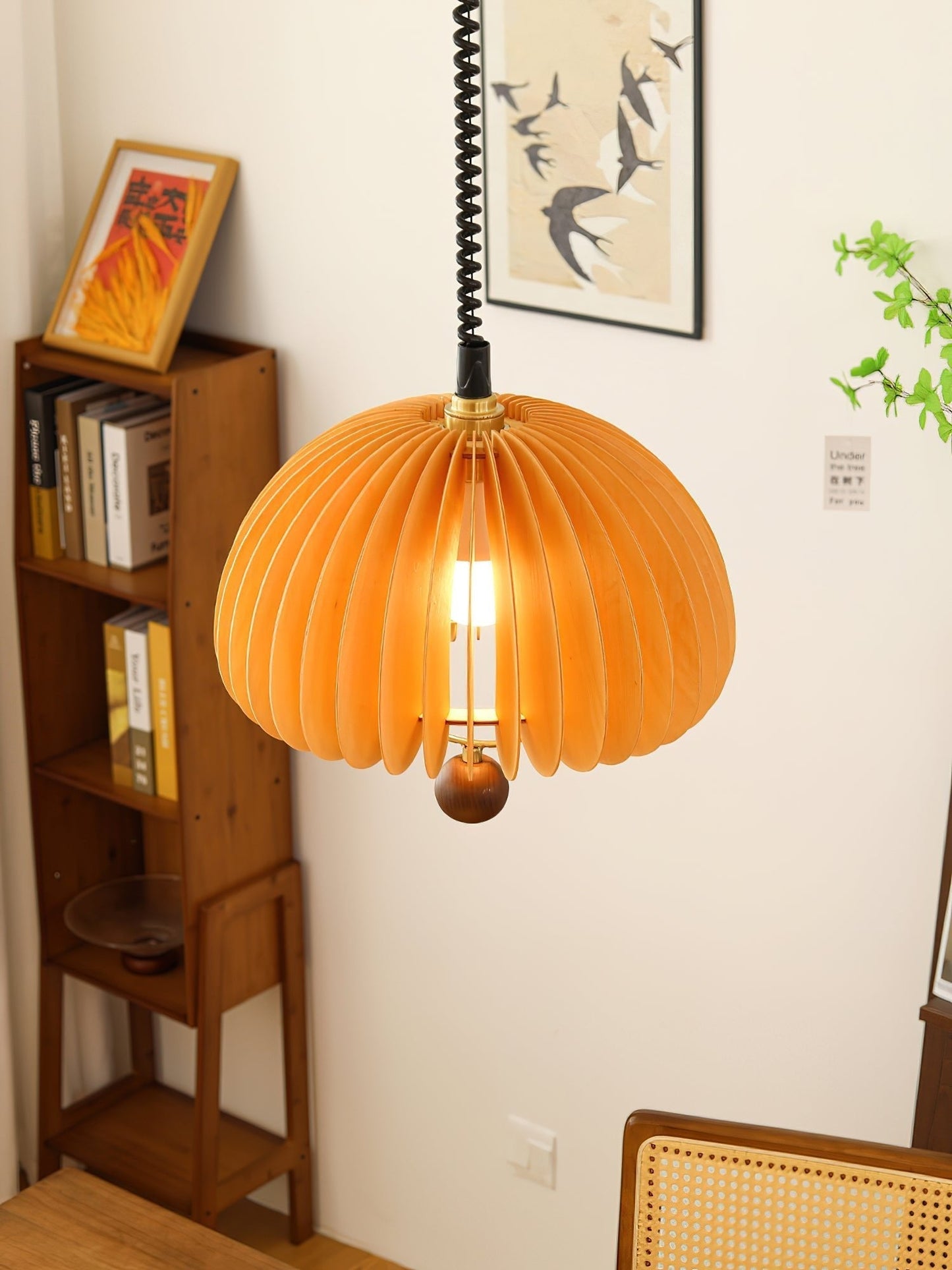 Pumpkin Adjustable Pendant Light Dia 17.7″ x H 17.7″ / Orange Pendant light