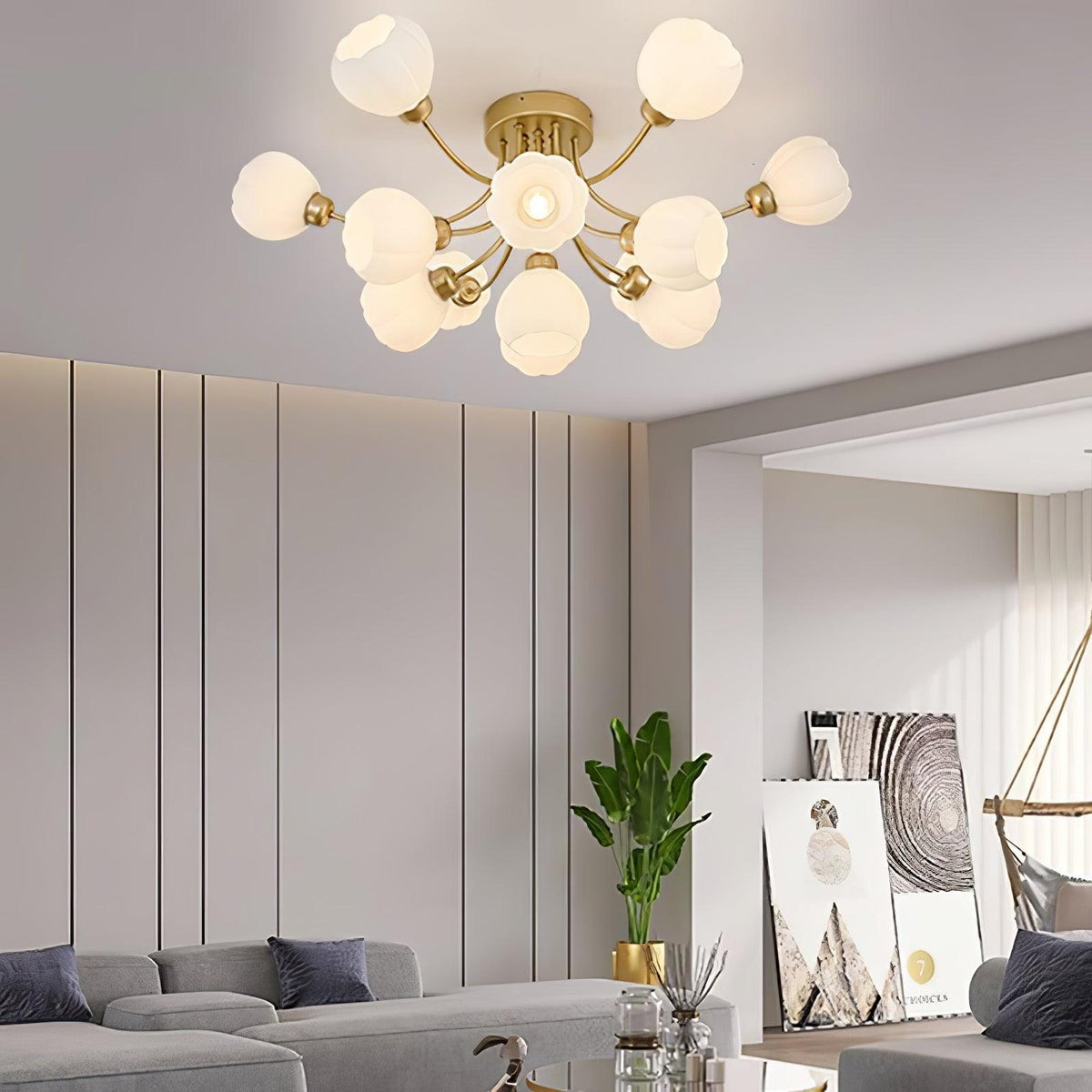 Pumpkin Brass Ceiling Lamp Ceiling lamp