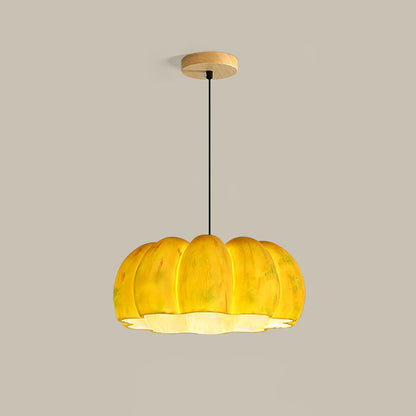 Pumpkin Pendant Light Dia 16.5″ x H 9.8″ / Dia 42cm x H 25cm / Yellow Pendant light