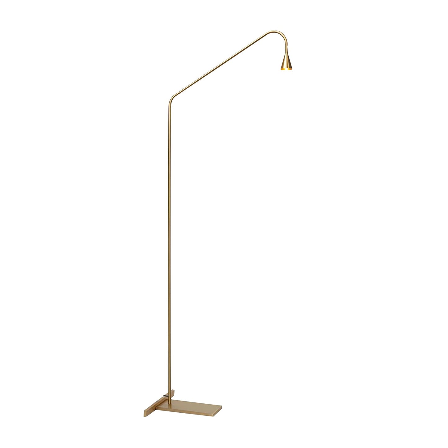 Pureform Floor Lamp L 19.3″ x H 57.1″ / L 49cm x H 45cm / Gold / US Plug Floor lamp