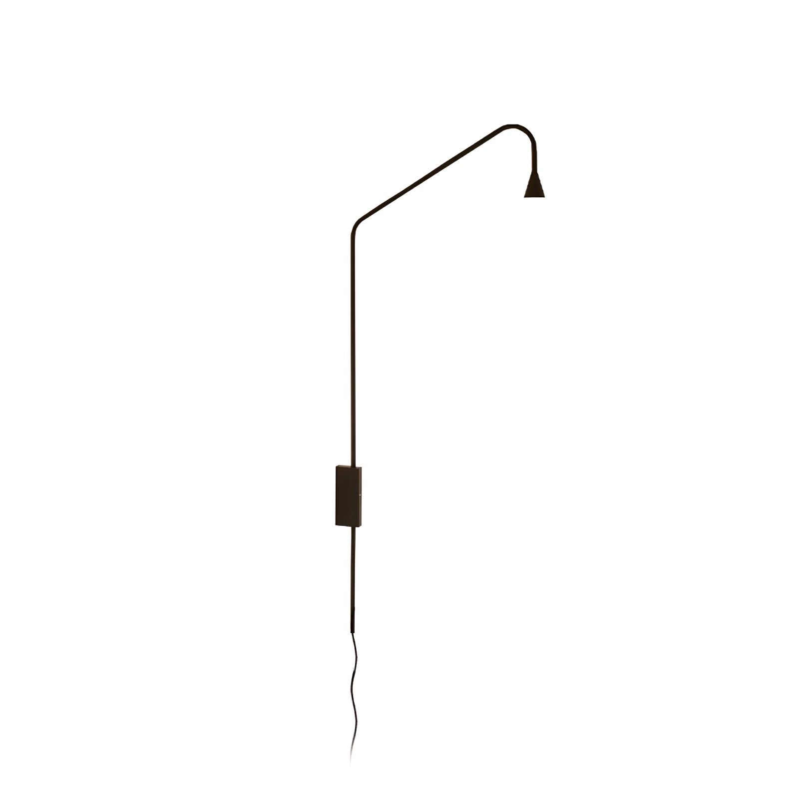 Pureform Wall Lamp Dia 17.7″ x H 45.3″ / Dia 45cm x H 115cm / Black / US plug Wall lamp