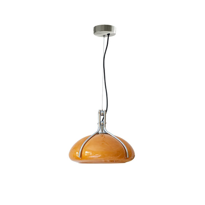Quadrifoglio Pendant Light Dia 11.8″ x H 11.8″ / 30cm x H 30cm / Chrome & Orange Pendant light