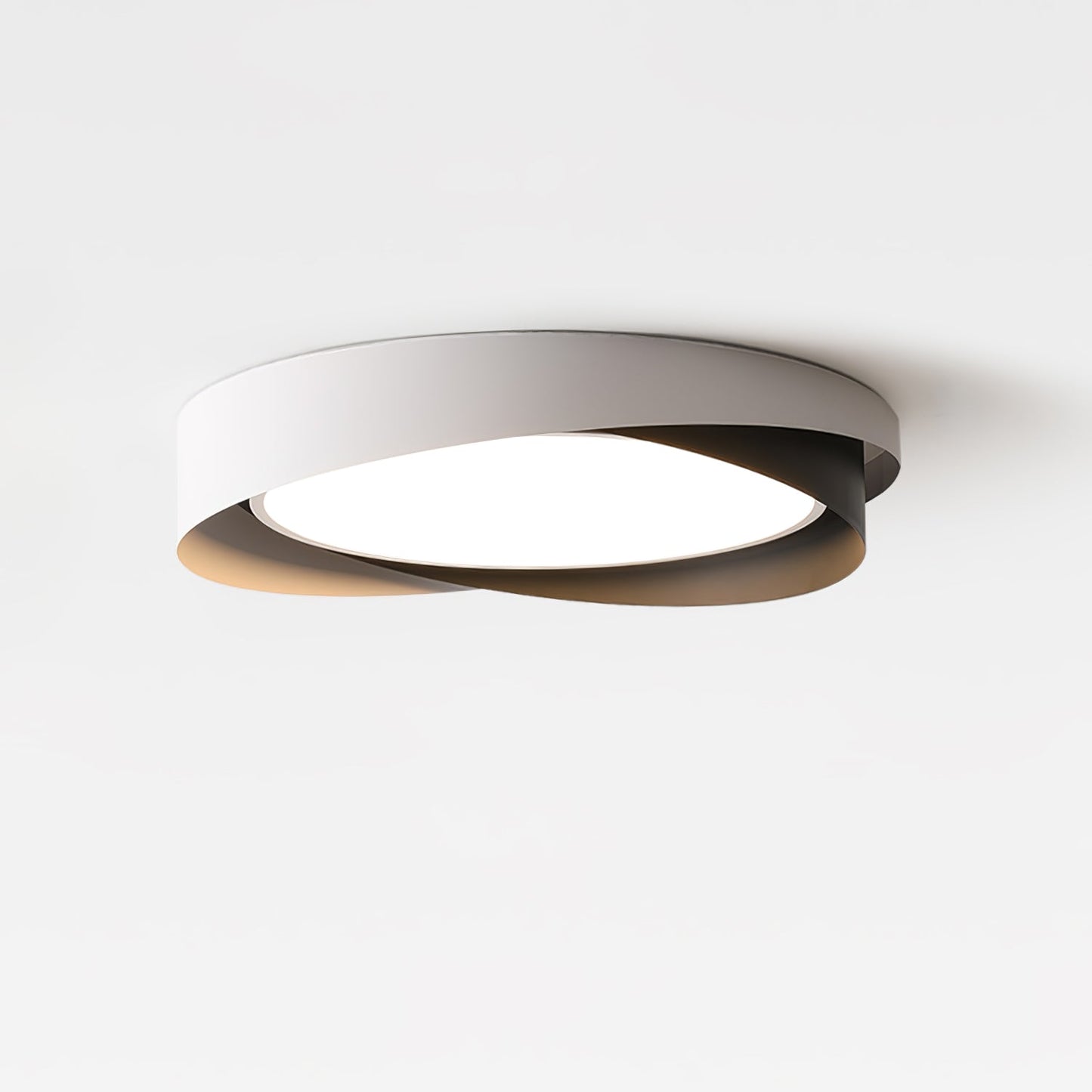 Quinn Ceiling Light Dia 23.6″ x H 3.5″ / Dia 60cm x H 9cm (Power: ~48W) / Black & White / Warm Light Ceiling lamp