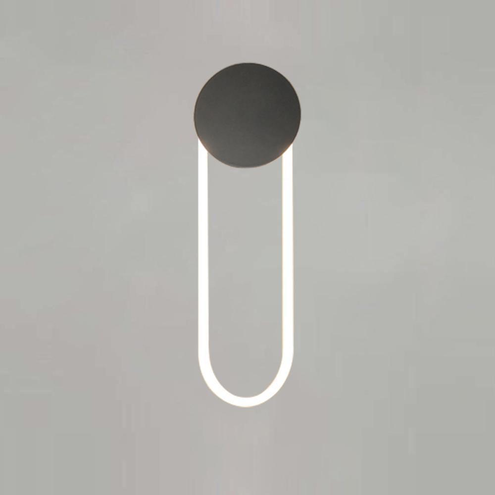 RA Wall Lamp ? 9.8″ x H 22″ / Dia 25cm x H 56cm / Matte Black & White / Warm Light Wall lamp