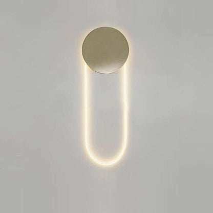 RA Wall Lamp ? 9.8″ x H 22″ / Dia 25cm x H 56cm / Gold & White / Warm Light Wall lamp