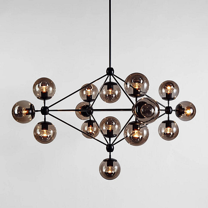Modo 4 Sided Chandelier - 15 Globes