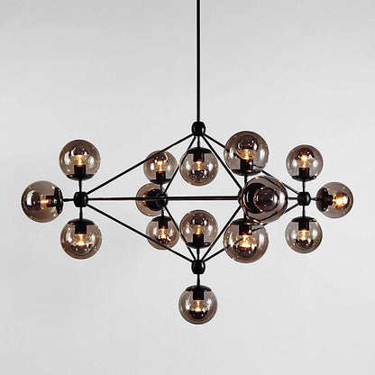 Modo 4 Sided Chandelier - 15 Globes