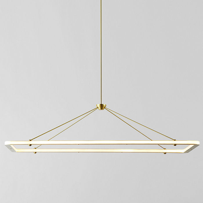 Halo Rectangle Pendant Light