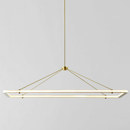 Halo Rectangle Pendant Light