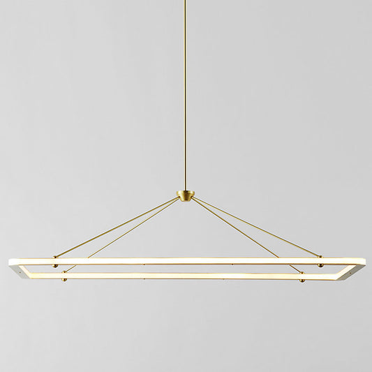 Halo Rectangle Pendant Light