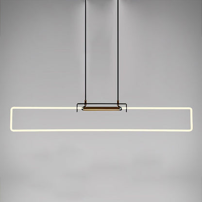 RA Pendant Lamp L 51.2″ x H 7.9″ / L 130cm x H 20cm / White & Gold / Warm Light Pendant light