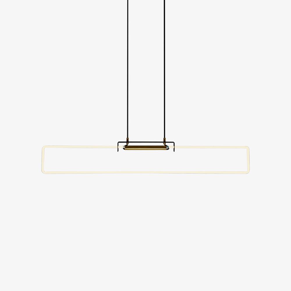 RA Pendant Lamp L 39.4″ x H 7.9″ / L 100cm x H 20cm / White & Gold / Warm Light Pendant light