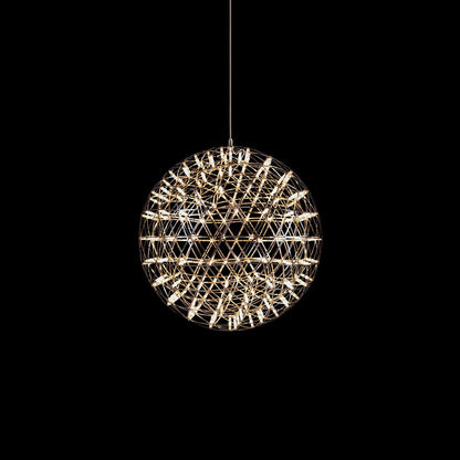 Silver Spark Ball Pendant Light 42heads Dia 15.7″ x H 15.7″ / Dia 40cm x H 40cm / Warm Light Pendant light