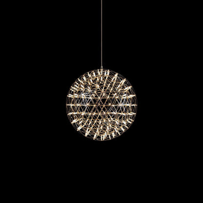Silver Spark Ball Pendant Light 12 heads Dia 7.9″ x H 7.9″ / Dia 20cm x H 20cm / Warm Light Pendant light