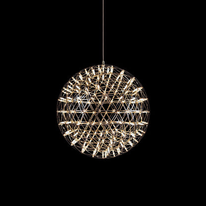 Silver Spark Ball Pendant Light 42heads Dia 19.7″ x H 19.7″ / Dia 50cm x H 50cm / Warm Light Pendant light
