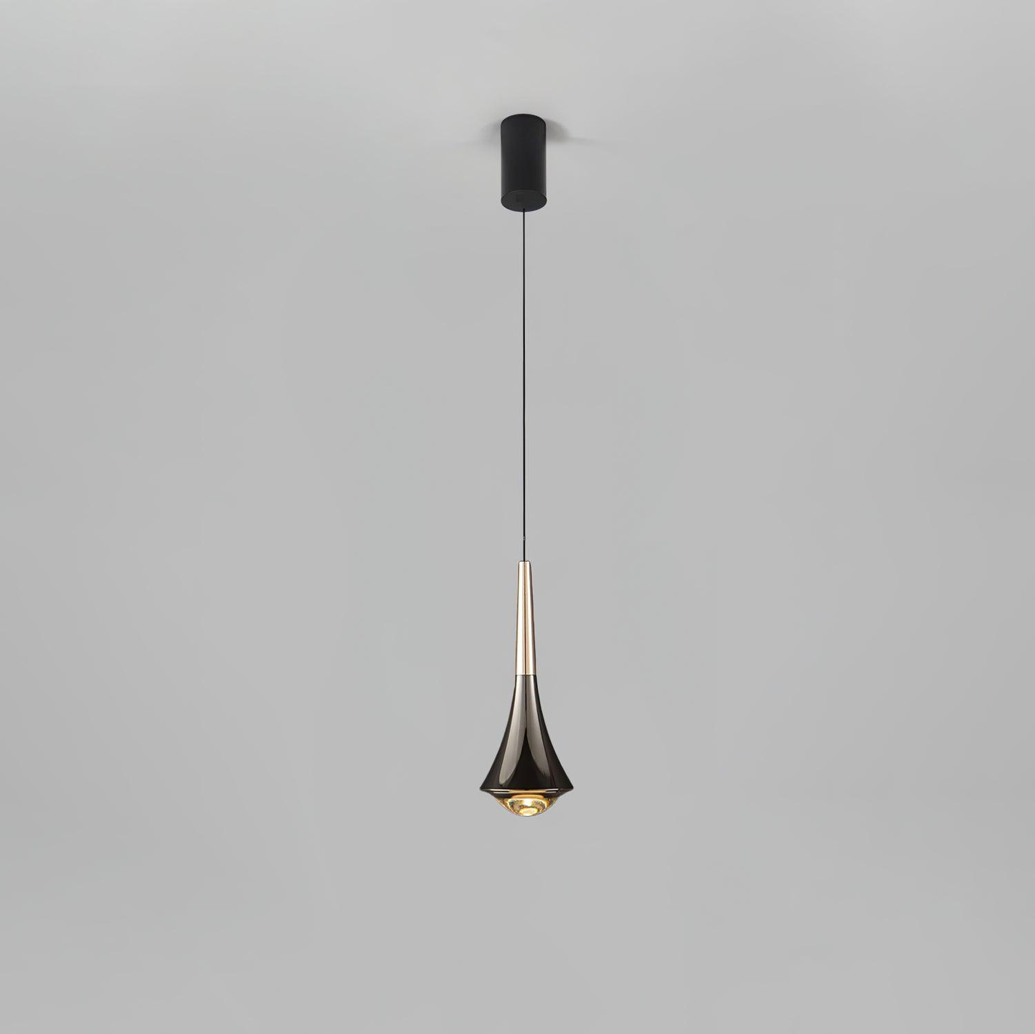 Rain Multi Pendant Light ? 3.7″ x H 11″ / Dia 9.5cm x H 28cm / Chrome & Black / Three-Color Changing Light Pendant light