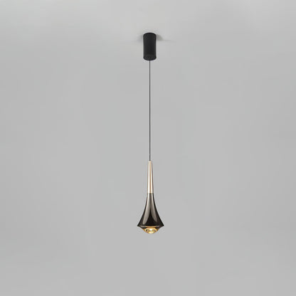 Rain Multi Pendant Light ? 3.7″ x H 11″ / Dia 9.5cm x H 28cm / Chrome & Black / Three-Color Changing Light Pendant light