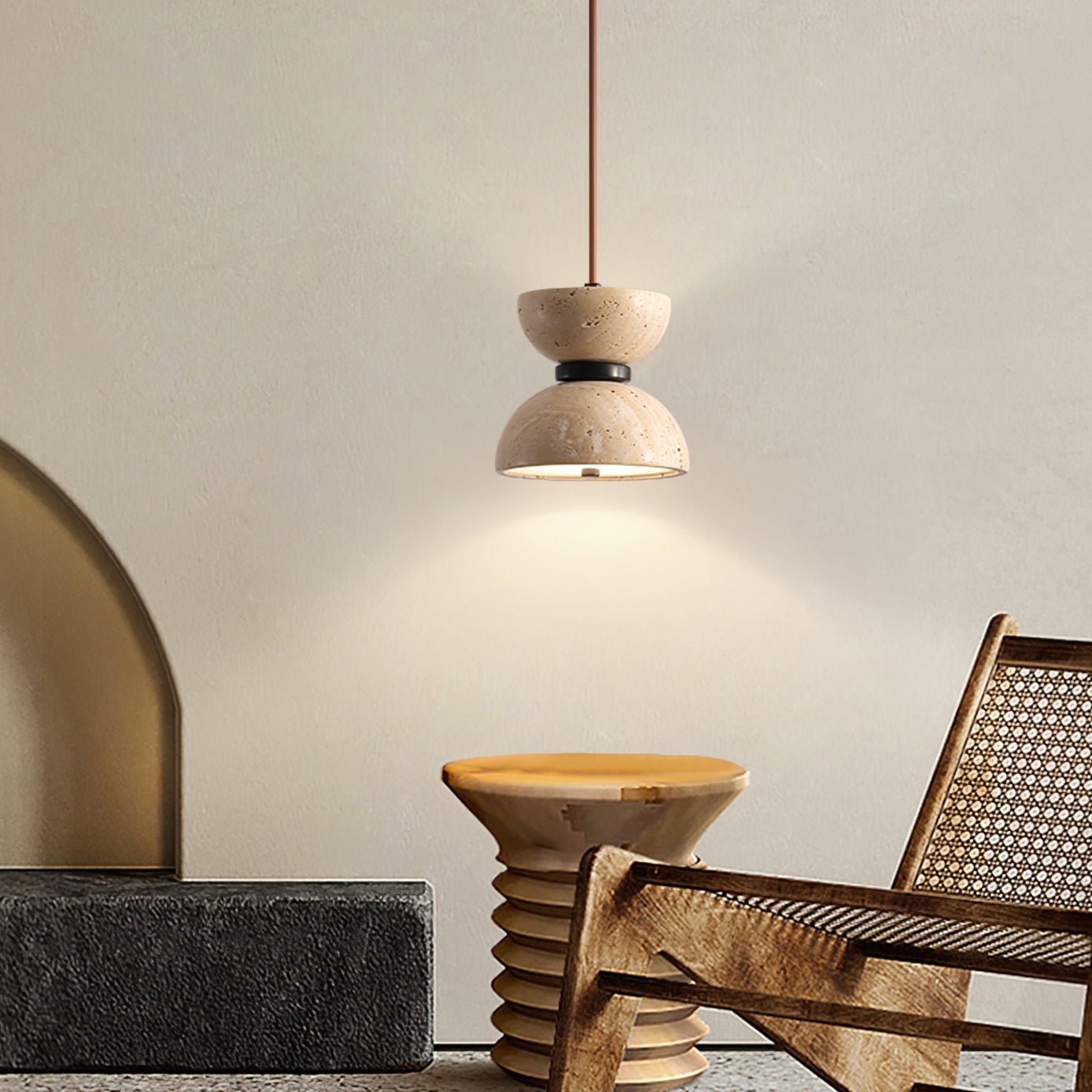 Travertine Pendant Light