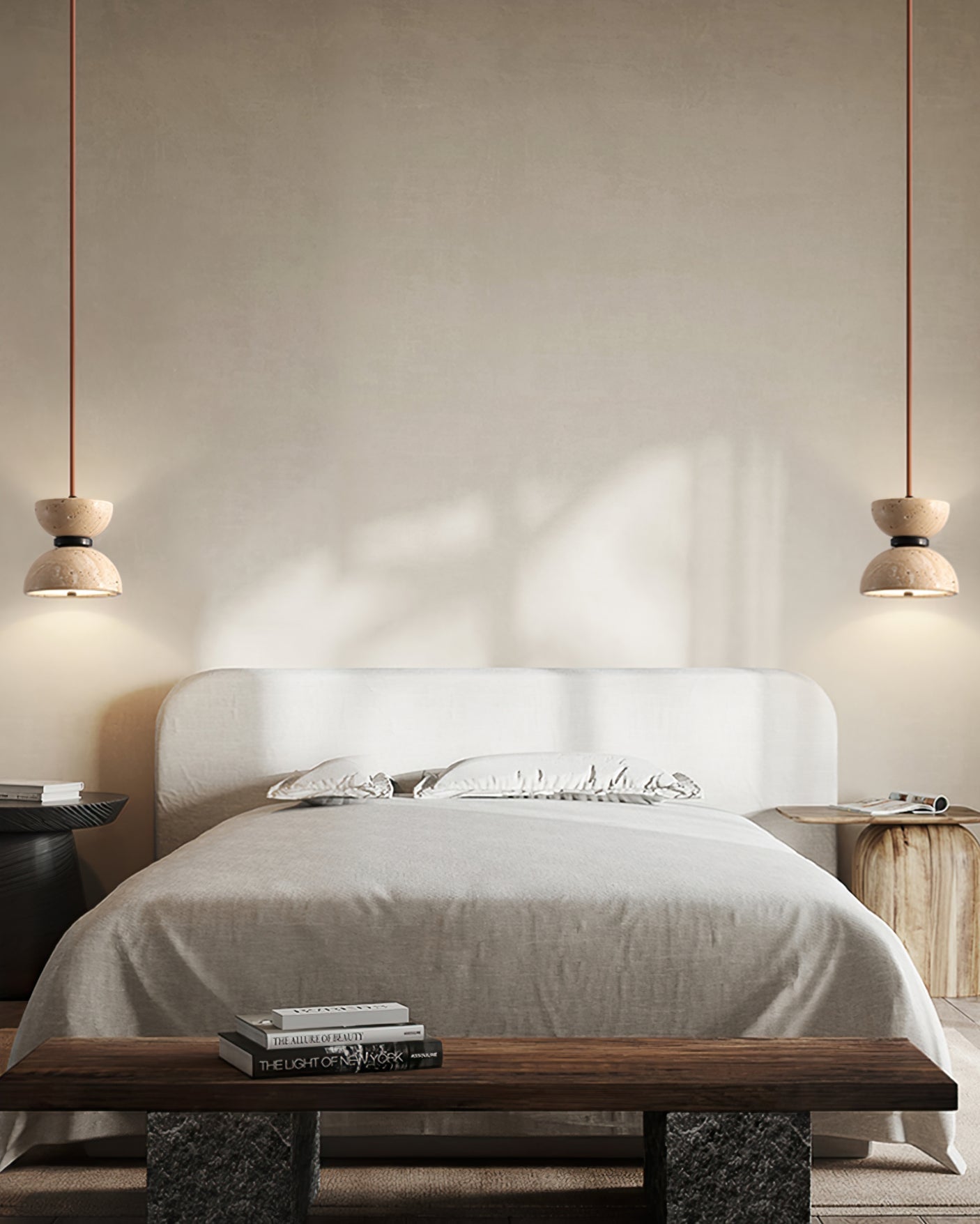Travertine Pendant Light