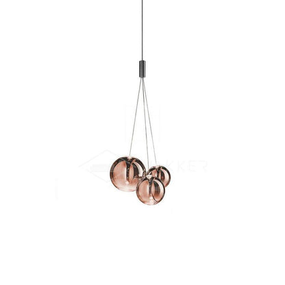 Random Pendant Light Dia 11.4″ x W 10.2″ x H 59″ / Dia 29cm x W 26cm x H 150cm / Rose gold Pendant light