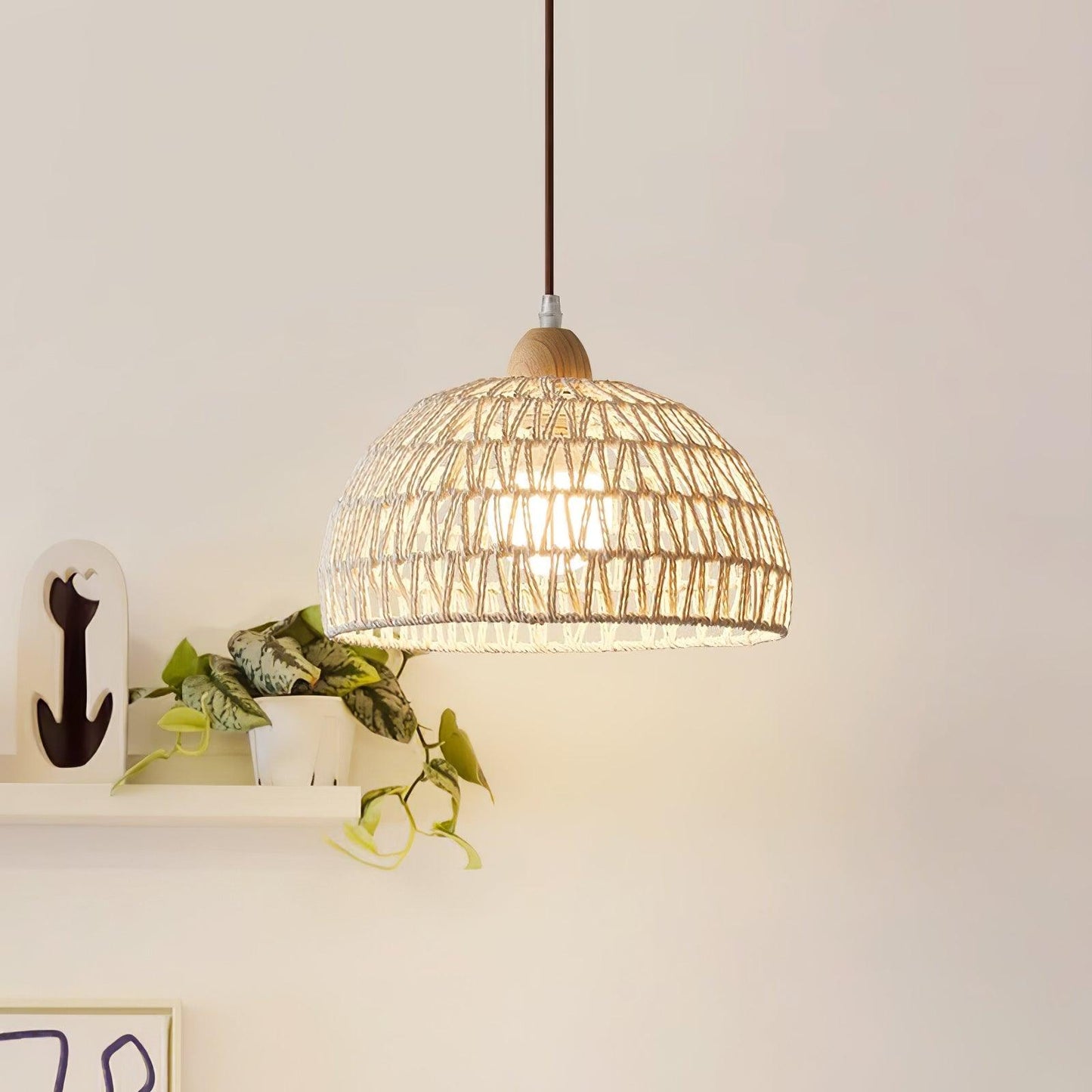 Rattan Arch Pendant Lamp Pendant light