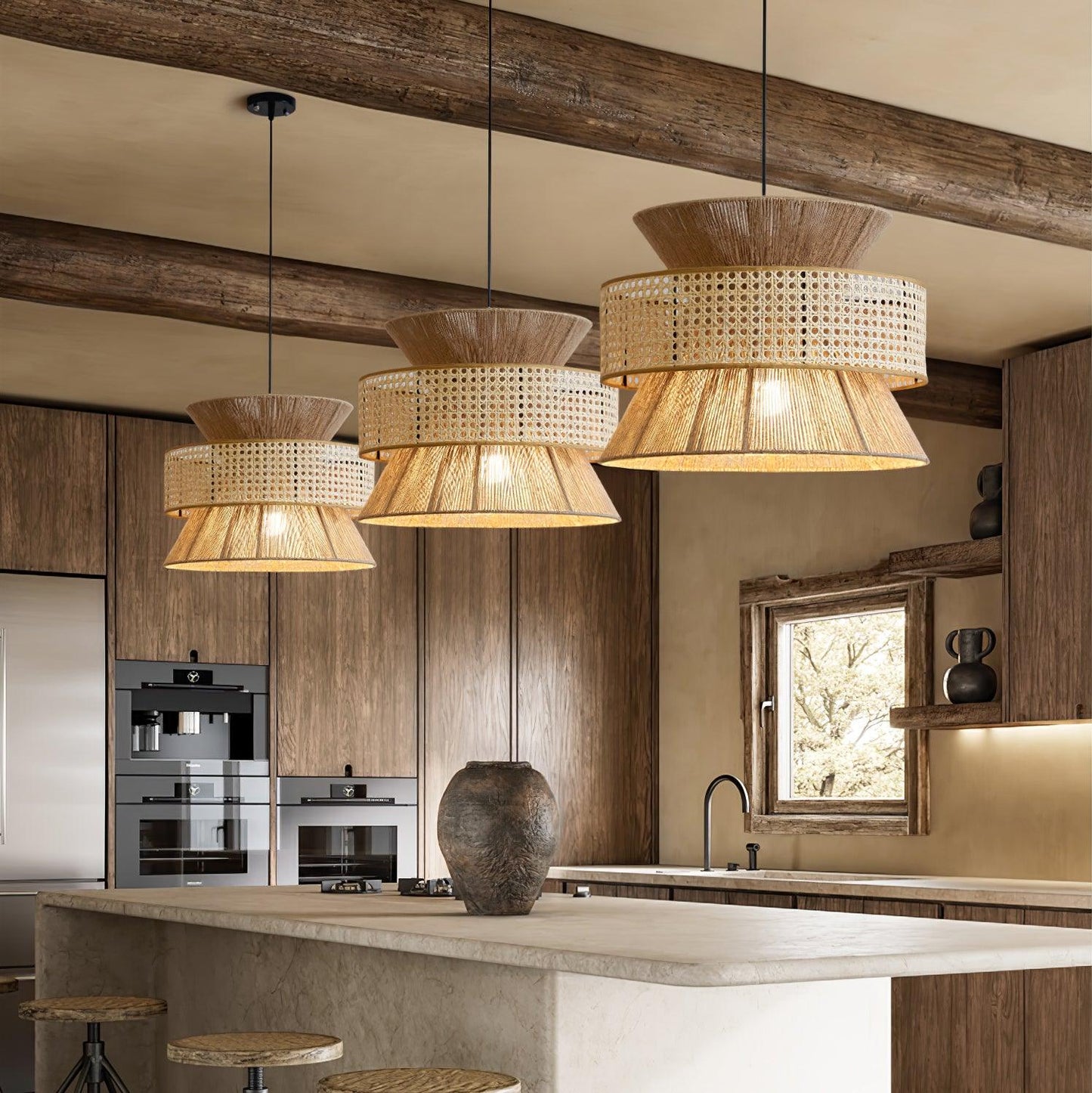 Rattan Bamboo Pendant Lamp Pendant light