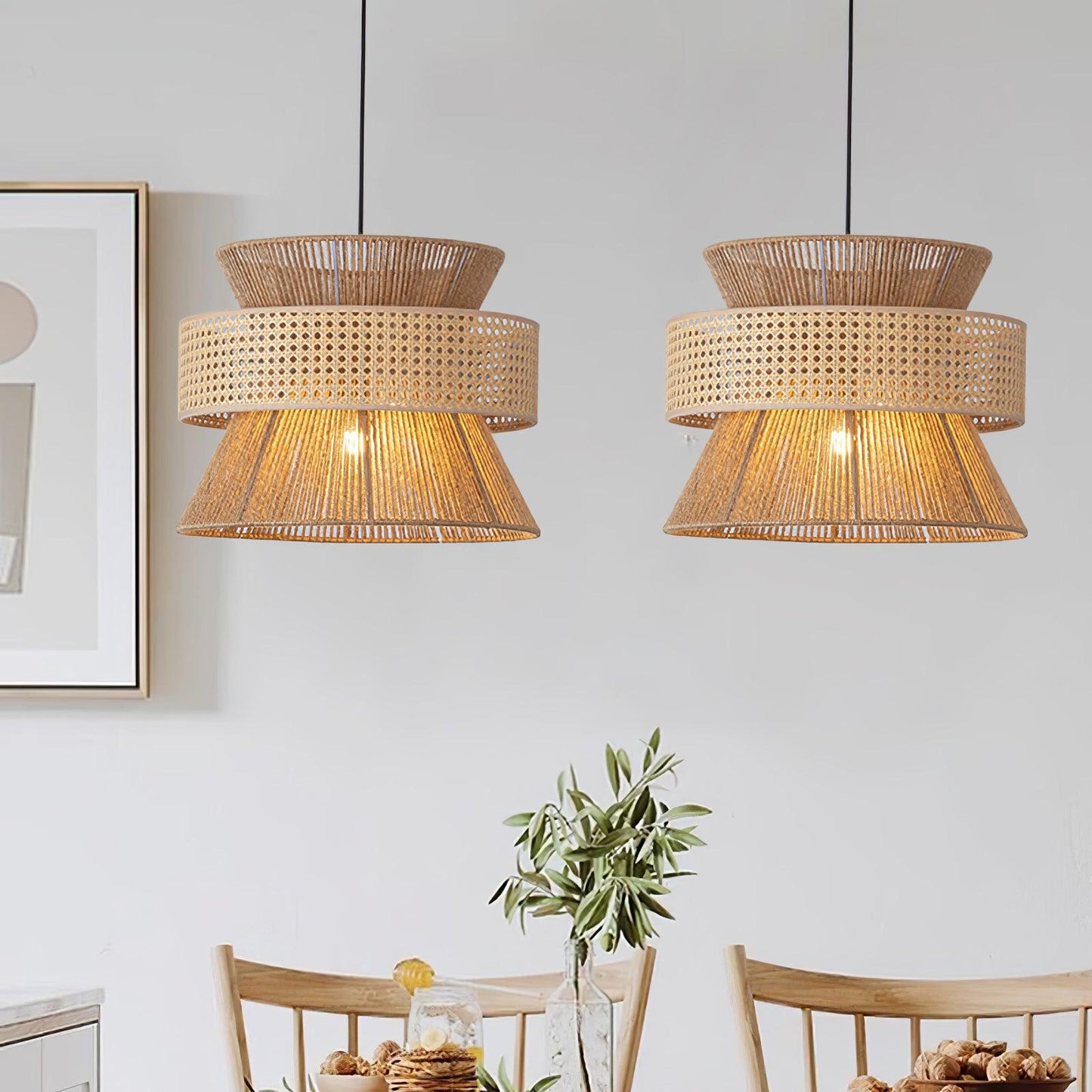Rattan Bamboo Pendant Lamp Pendant light