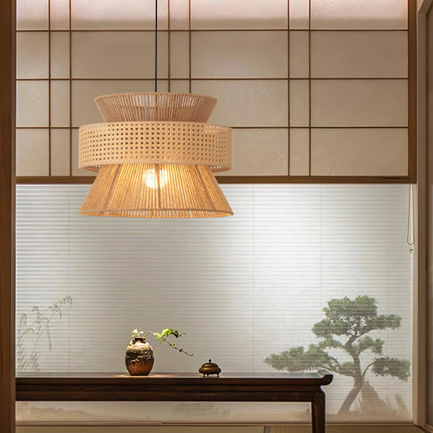 Rattan Bamboo Pendant Lamp Pendant light