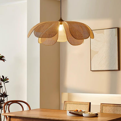 Rattan Petal Pendant Lamp Pendant light