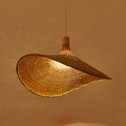 Rattan Weave Hat Pendant Light pendant Lamp