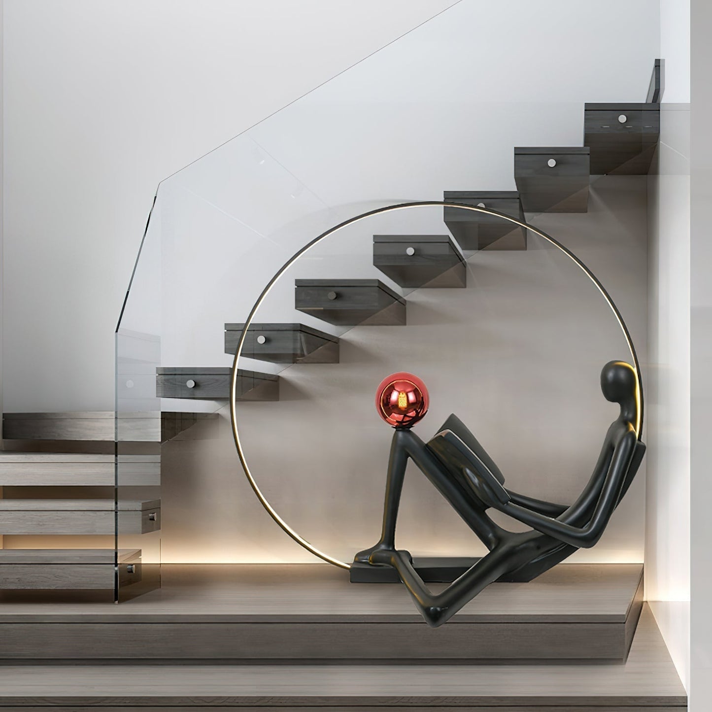 Reader Sculpture Floor Lamp Floor lamp