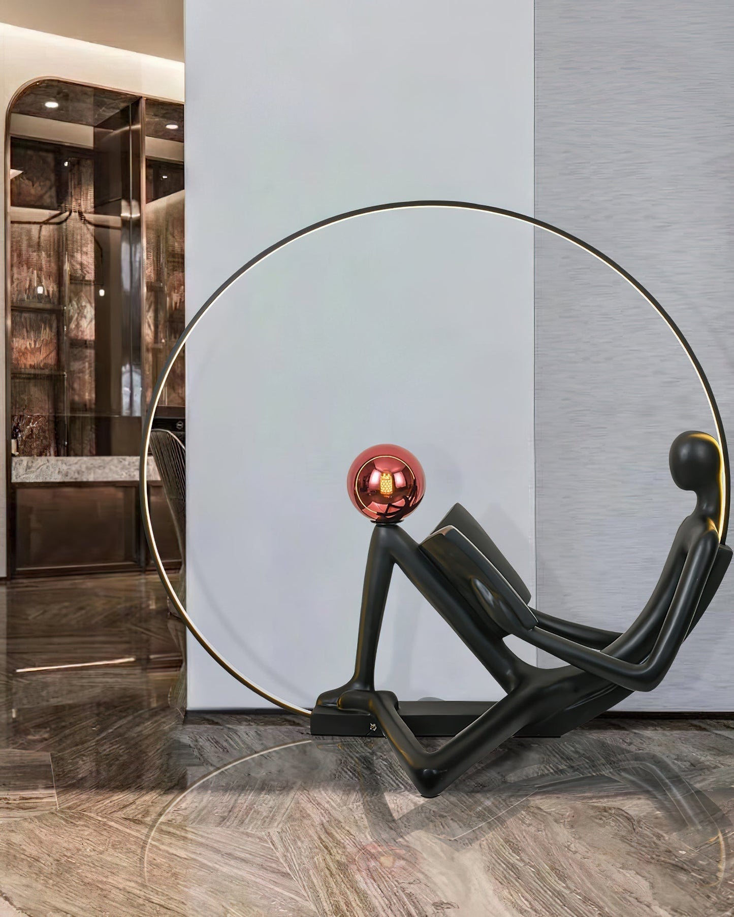 Reader Sculpture Floor Lamp Floor lamp