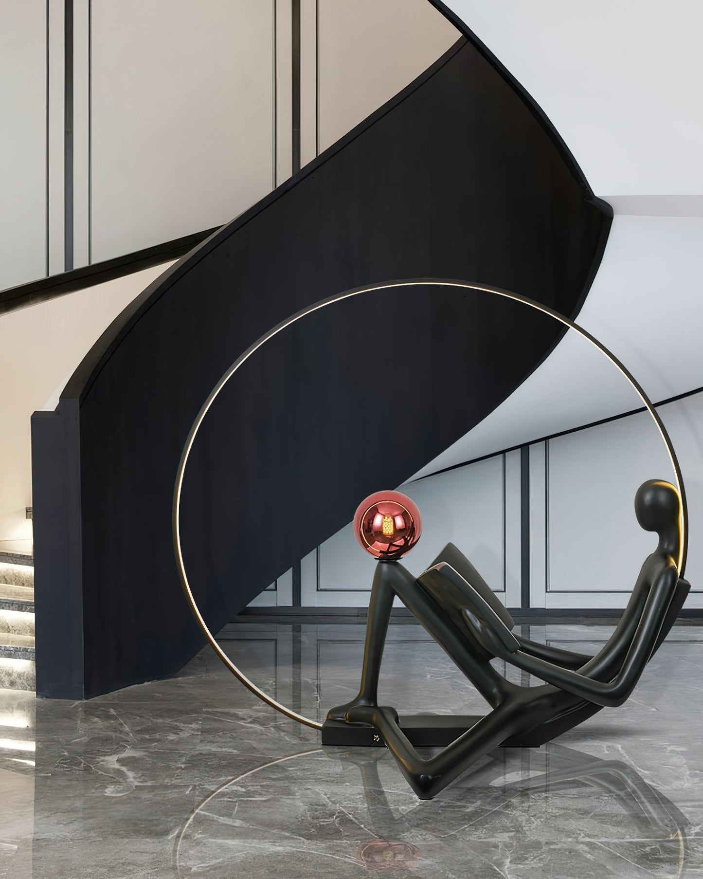 Reader Sculpture Floor Lamp Floor lamp
