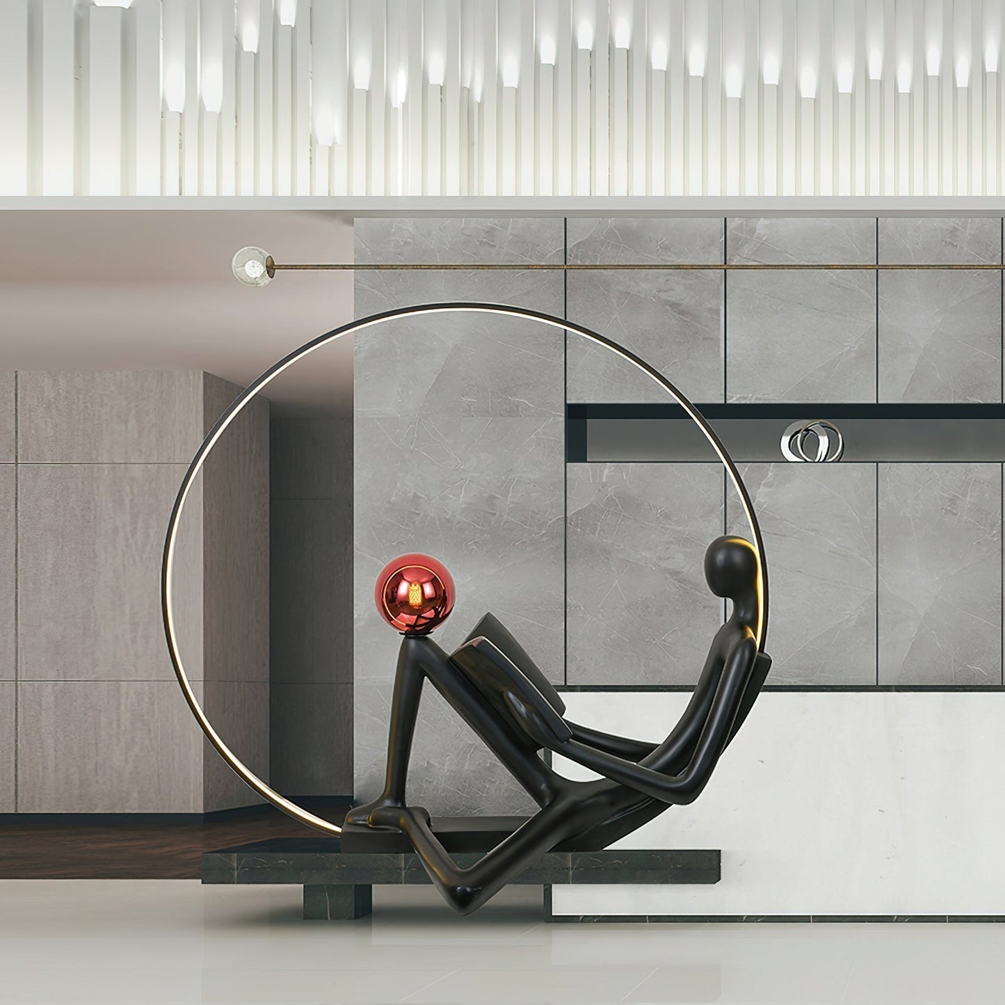 Reader Sculpture Floor Lamp Floor lamp