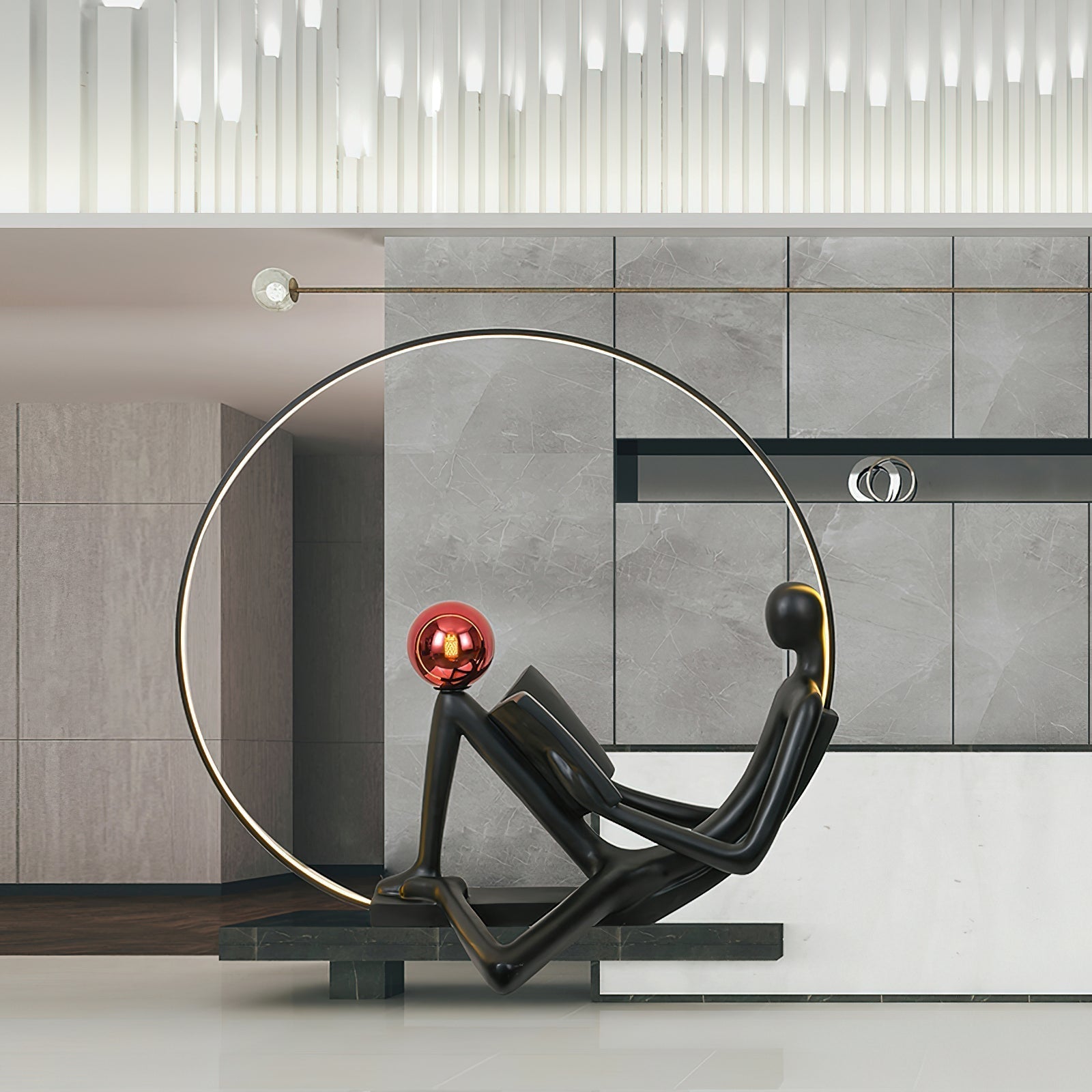 Reader Sculpture Floor Lamp Floor lamp