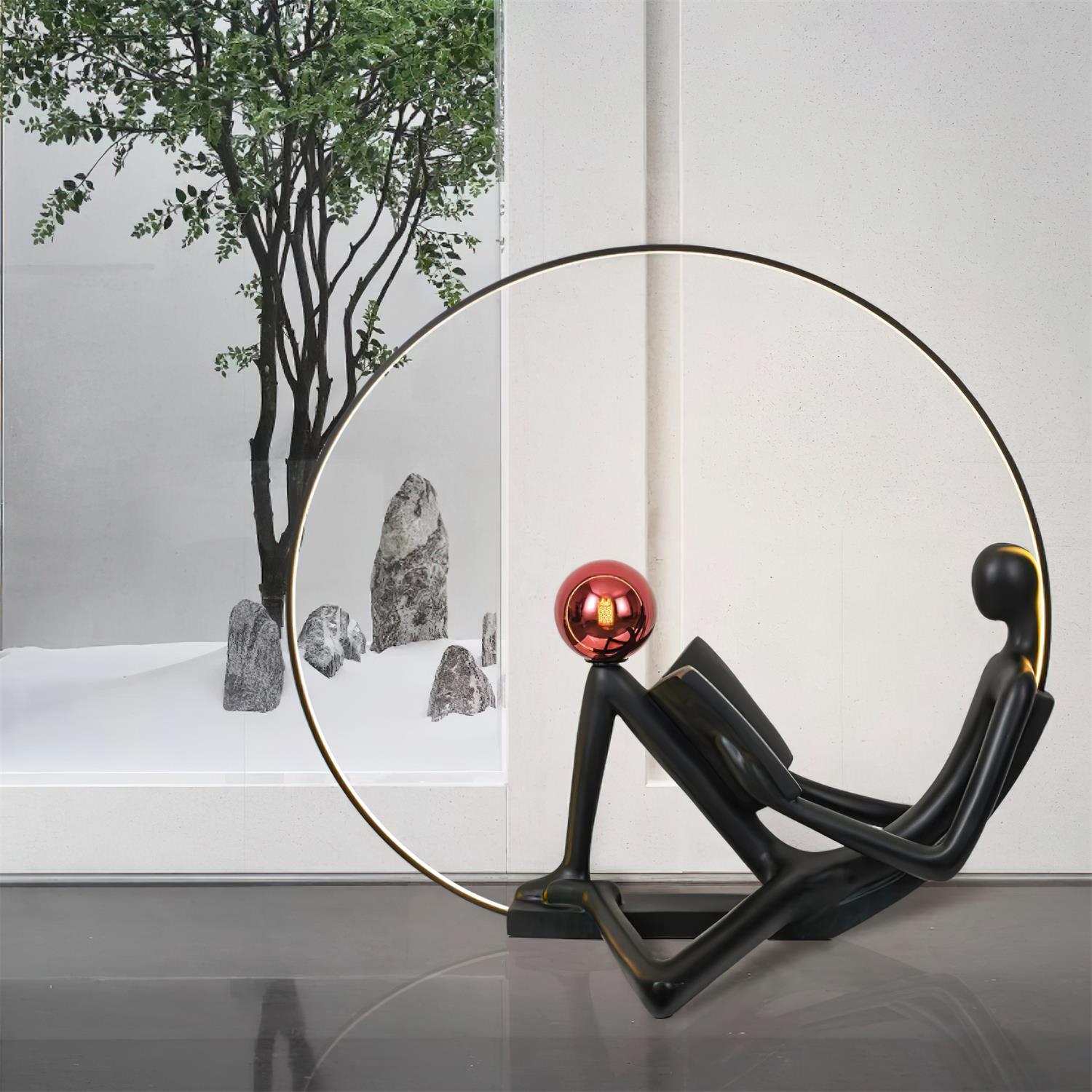 Reader Sculpture Floor Lamp Floor lamp