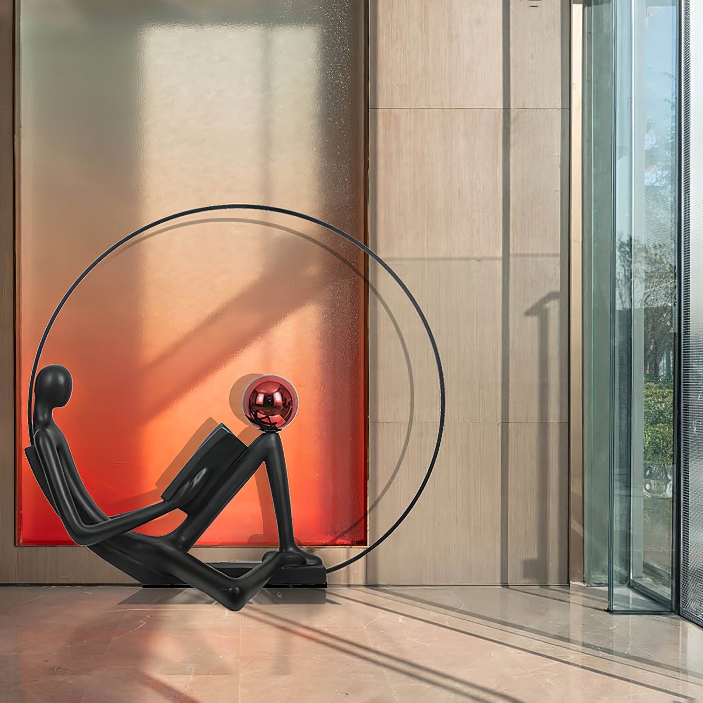 Reader Sculpture Floor Lamp Floor lamp