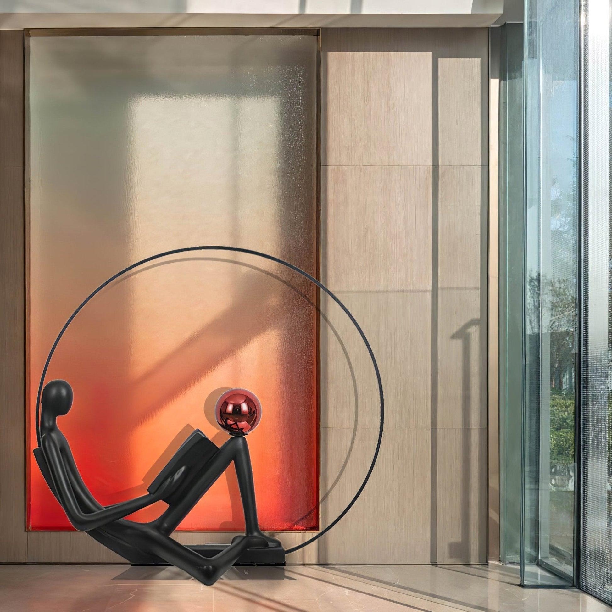 Reader Sculpture Floor Lamp Floor lamp