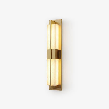 Rectangular Alabaster Brass Wall Sconce Wall lamp