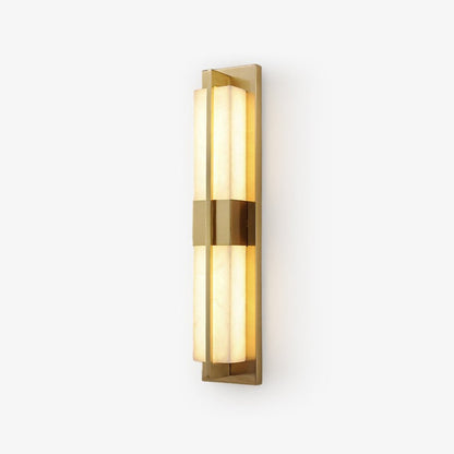 Rectangular Alabaster Brass Wall Sconce Wall lamp