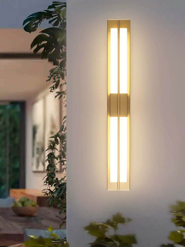 Rectangular Alabaster Brass Wall Sconce Wall lamp