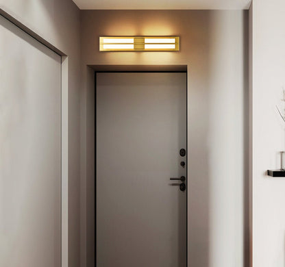 Rectangular Alabaster Brass Wall Sconce Wall lamp