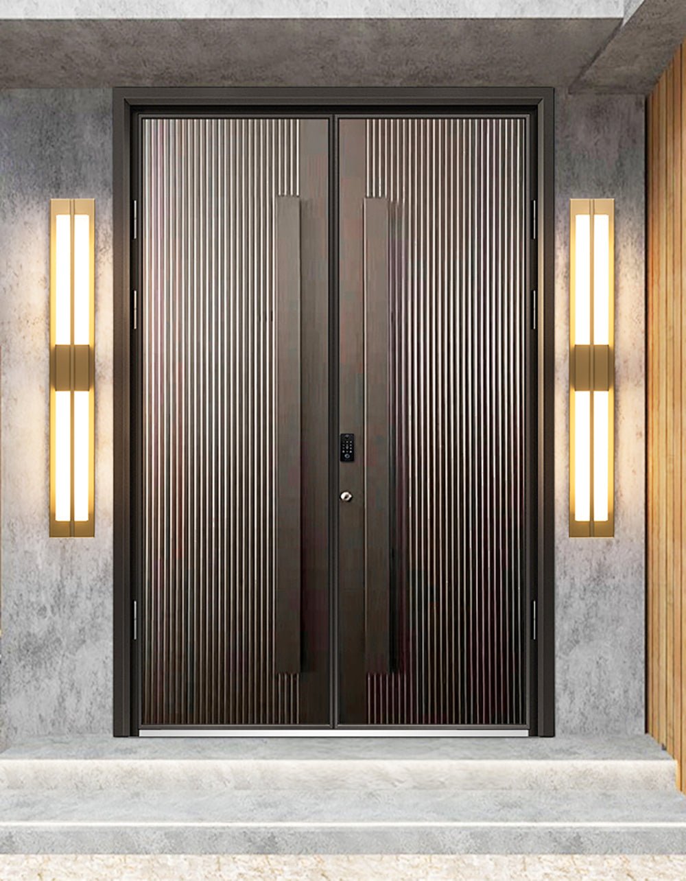 Rectangular Alabaster Brass Wall Sconce Wall lamp