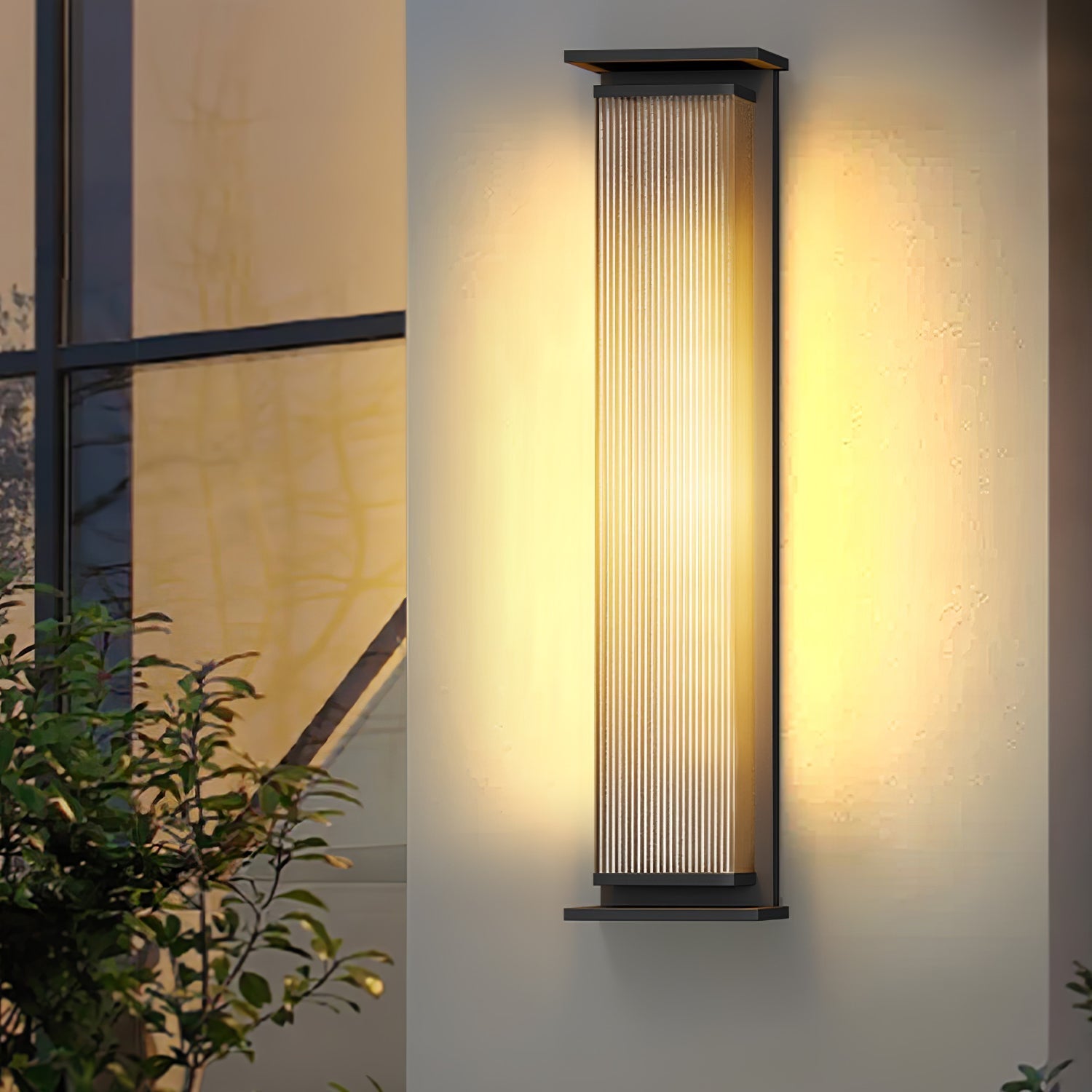 Rectangular Box Solar Outdoor Wall Lamp Outdoor Lighting