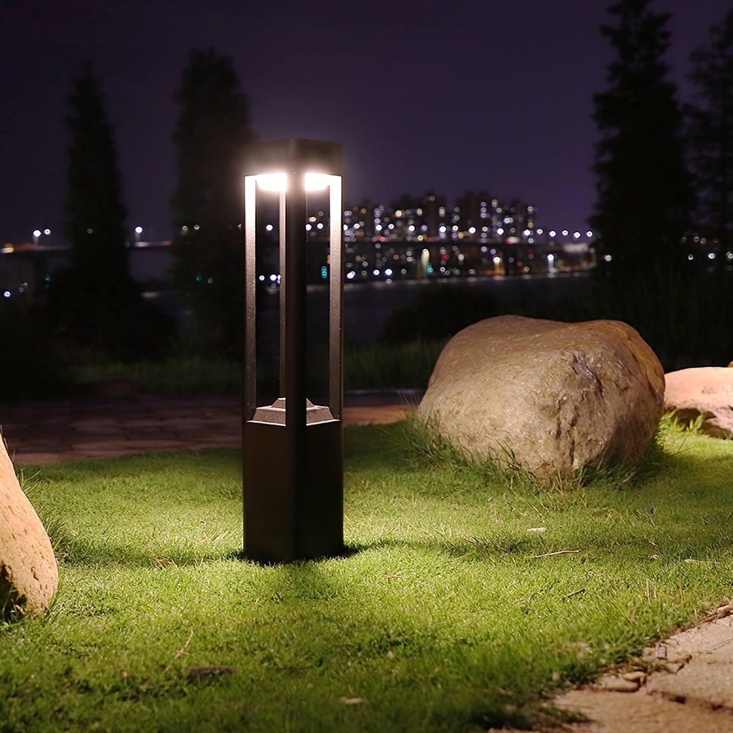 Rectangular Column Garden Outdoor Light Table lamp