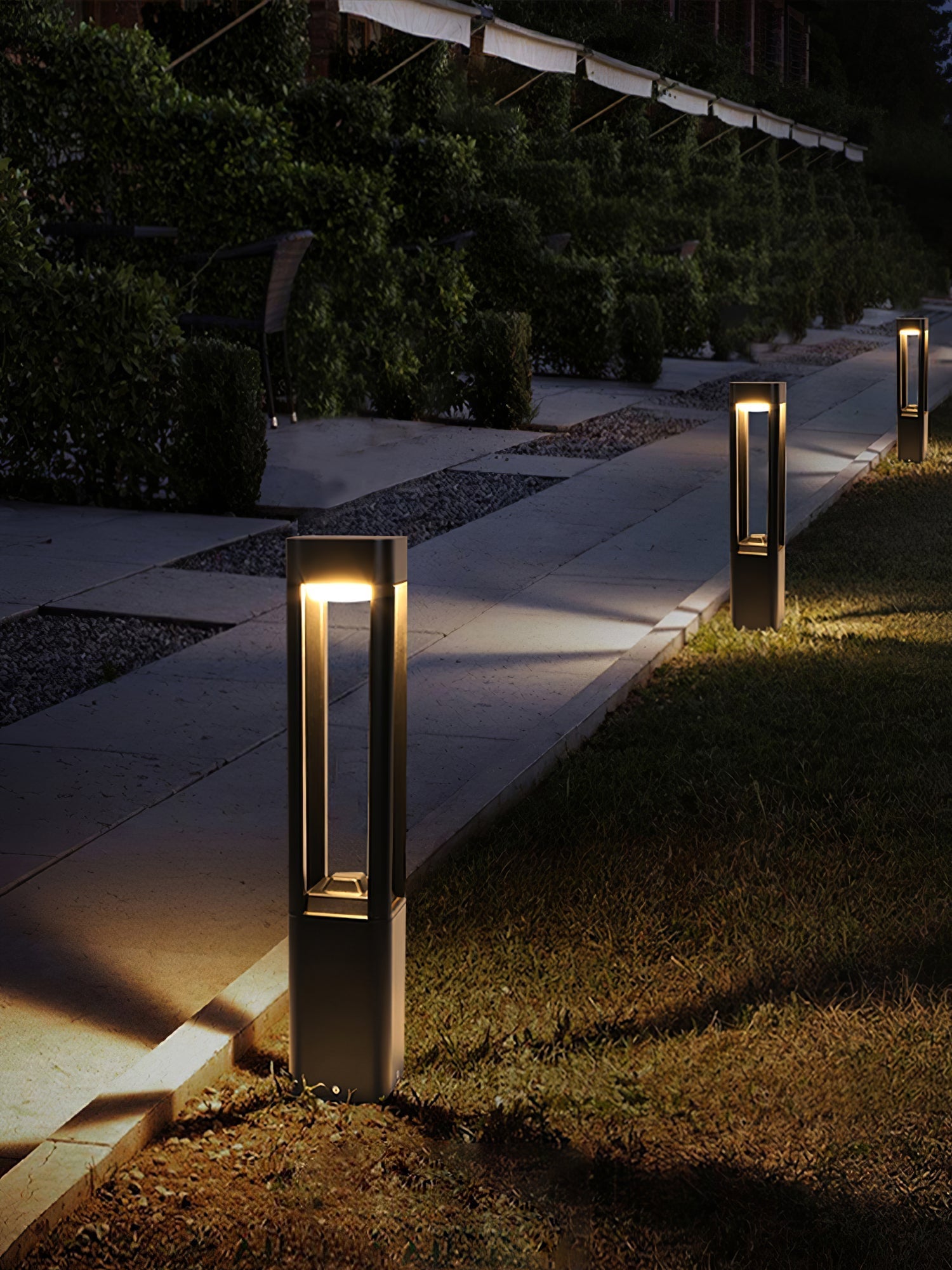 Rectangular Column Garden Outdoor Light Table lamp