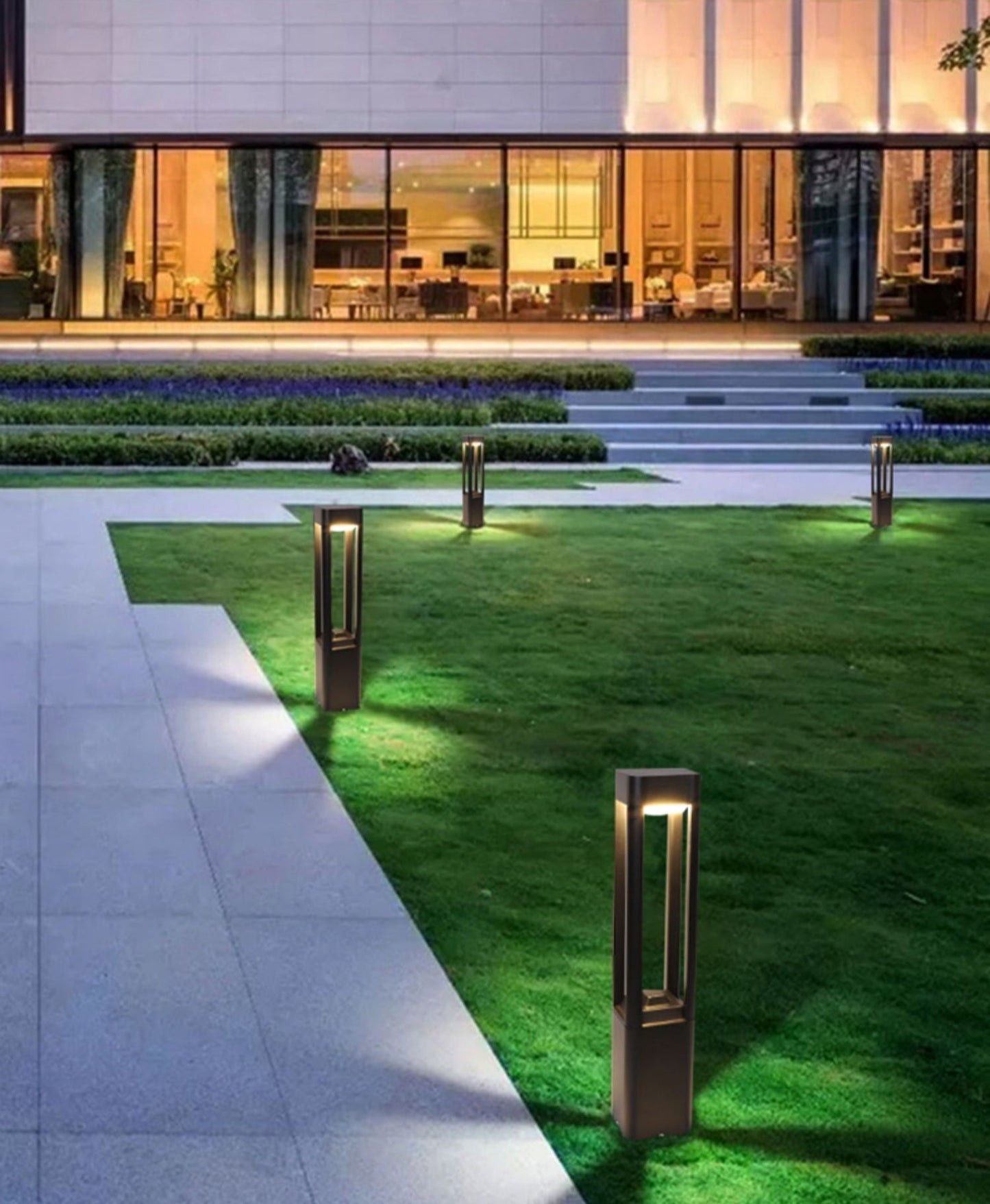 Rectangular Column Garden Outdoor Light Table lamp