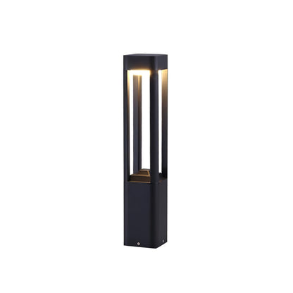 Rectangular Column Garden Light ? 3.9″ x H 23.6″ / Dia 10cm x H 60cm / Black / Warm Light Table lamp